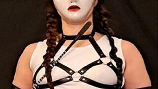 [Tease] Exploring my Body with my Whip - Masked Domme - Eye Contact