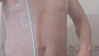 Wet Tattooed Alpha: Slow Motion Shower Worship