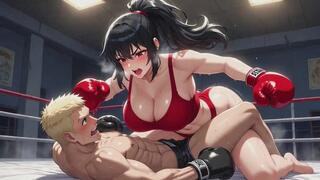 Mixed Boxing Fantasies #16: My Sweaty Boxing Domination