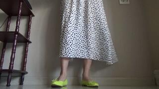 tease while squatting