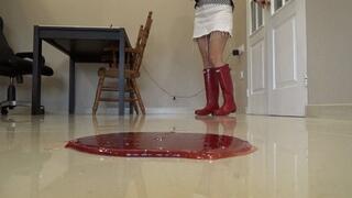 rubber boots trapped