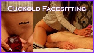 Facesitting for a chastity cumeating cuckold: My Personal Cum Cleaner. Full Creampie Cleanup, cuckold cleanup. Femdom facesitting and facesitting orgasm.