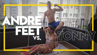 Andre Feet versus Tonny (1080p) Gay Domination - Gay Bondage - Wrestling - Foot Fetish - Muscle Worship - BDSM