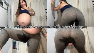 Pregnant woman pees