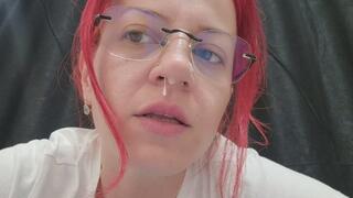 Snot Play – Spreading Mucus on Face & Floor Tease