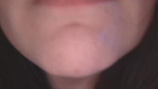 Begging you to cum on my long tongue