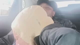 Short Hair Blonde Whore MILF Deepthroats & Gets Facialize & Gagging