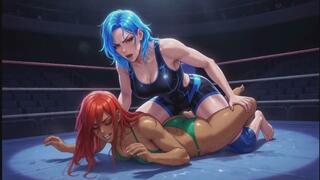 Female Wrestling Fantasies #23B: My Secret Wrestling Conquest (Animated)