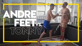 Andre Feet versus Tonny (1080p) Gay Domination - Gay Bondage - Wrestling - Foot Fetish - Twink - BDSM