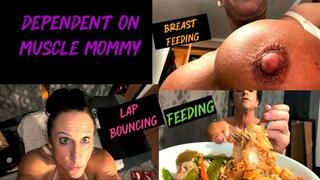 POV Lap Bouncing, Feeding & Breast Feeding With Muscle Mommy