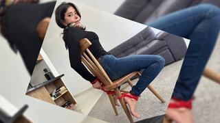 Caught Burglar: Chair Tied Punishment
