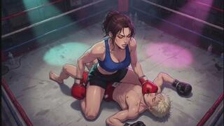 Mixed Boxing Fantasies #28B: My Sweaty Ring Conquest (Animated)