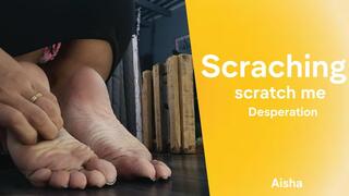 Desperate Aisha scratching her feet (8)