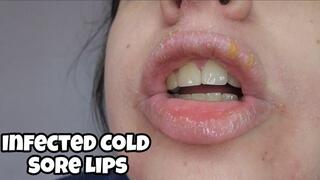 Cracked Lips & Cold Sore Close-Up: Dry, Irritated Lips Fetish POV