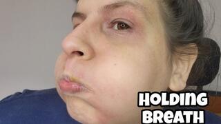 Chubby Face Holding Breath: Puffing Cheeks as Long as Possible POV