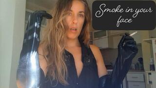 Black gloves, slow cigarette… and all your attention