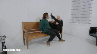 Jail Warden JJ Plush has fun with a prisoner