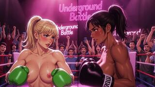 Topless AI anime boxing: Misty vs Kristy low