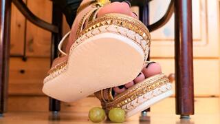 YOU are too distracted by my FEET - Teacher lets you jerk to their feet, crushes your Balls so you stop being horny - Implied CBT, Platform Sandals, Humiliation, Trampling, Crush [1080p]