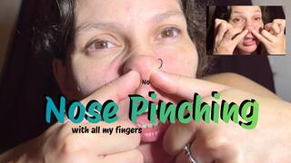 nose pinching with all my fingers