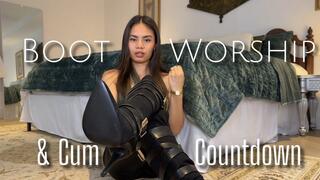 Boot Worship and Cum Countdown