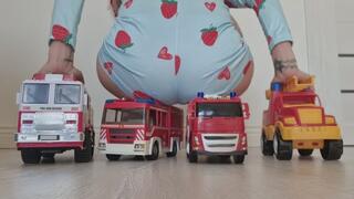 Fire Truck Toy Ride Collection – Butt Riding Fantasy Session