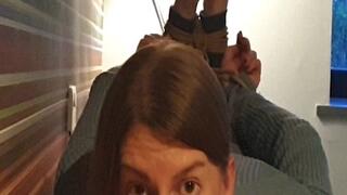 0061 A Painful Sweater Hogtie - Skinny Jeans, Snug Sweater and Strict Ropes – Self Bondage so Tight I Struggle to Get Out! WMV Version