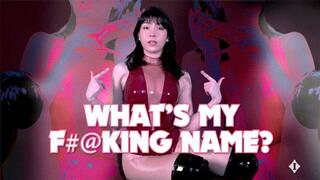 Say My Name When You Cum