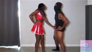Ebony Cheerleader Punishes Slave