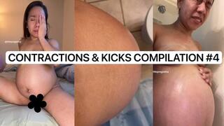 CONTRACTIONS AND KICKS BEFORE BIRTH COMPILATION #4