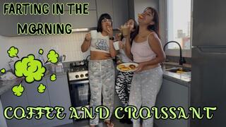 A stinky breakfast! Coffee and a croissant + farts