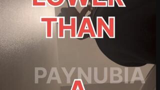 Ebony Goddess Toilet Loser: Farts, Piss & Sandal Crush Under My Massive Shaking Ass! (1:30)