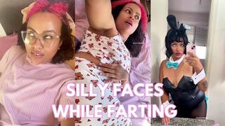 Chubby Girl Natural Fart Compilation Silly Faces Eye Rolls & Laughing
