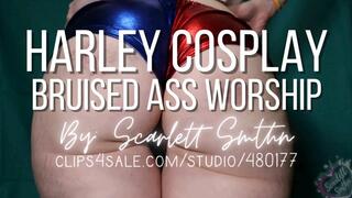 Harley Cosplay Bruised Ass Worship