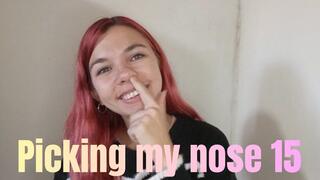 Picking my nose 15