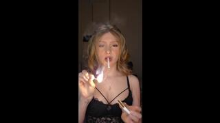 40 cigarettes, Match Lightups, Very Sensual ;) muaa xx