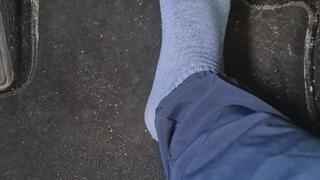 POV Driving With My Blue Socks