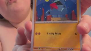 BBW Opens Pokemon Packs Topless