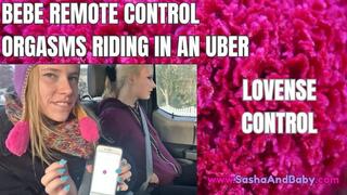 Bebe Remote Orgasms in an Uber