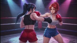 Female Boxing Fantasies #26B: Confessions of a Midnight Blue Gladiator (Animated)