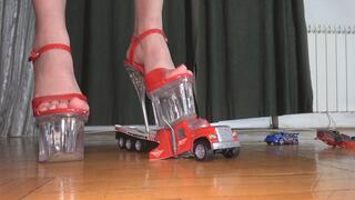 Crunching under my sandals