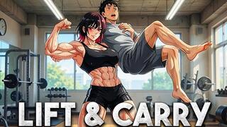 One-Arm Carry Humiliation - Rika Lifts You Effortlessly With A Single Arm | Lift & Carry Domination