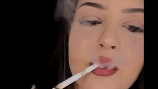 Slim cigarette & dangling