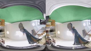 3DVR180 YIDE sports shoes trample on human-shaped carpet POV