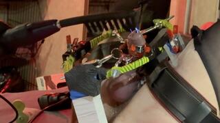 cbt selfmade toy sounding and hard electro play fun on a cock