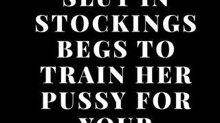 Pregnant fat ass slut in stockings audio