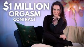 $1 Million Orgasm Control - Sophia Truee traps you in a lifetime orgasm control contract where every orgasm doubles in price, blending financial domination, psychological mind fuck, and total orgasm ownership