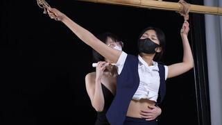 xr234-The girl struggled as she was being intensely tickled.