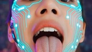 Mouth and tongue fetish episode 1, Ai animation