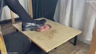 Resting My feet on slabe's disgusting face